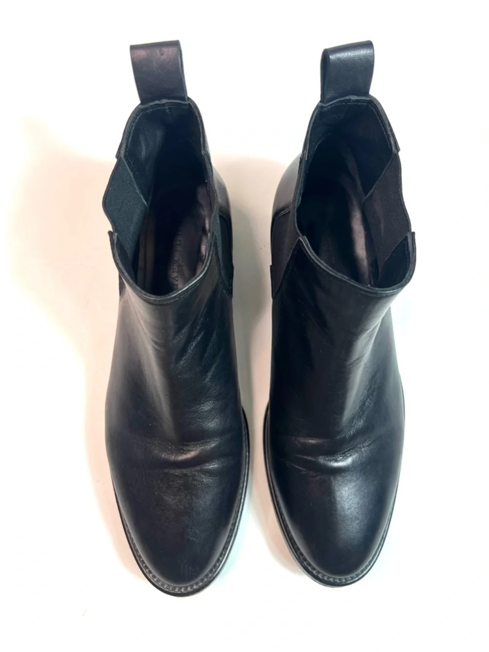 Jenni Kayne Black Leather Chelsea Boots Size 37.5 - US 7.5